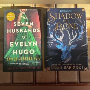 NWT. 2 contemporary fiction books, 7 husbands of Evelyn Hugo / Shadow and Bone